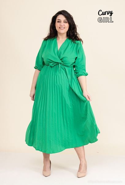 Immagine di PLUS SIZE PLEATED MAXI DRESS